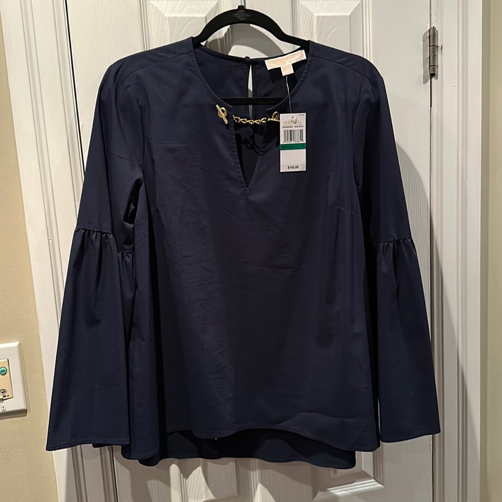 Michael kors LS blouse NWT